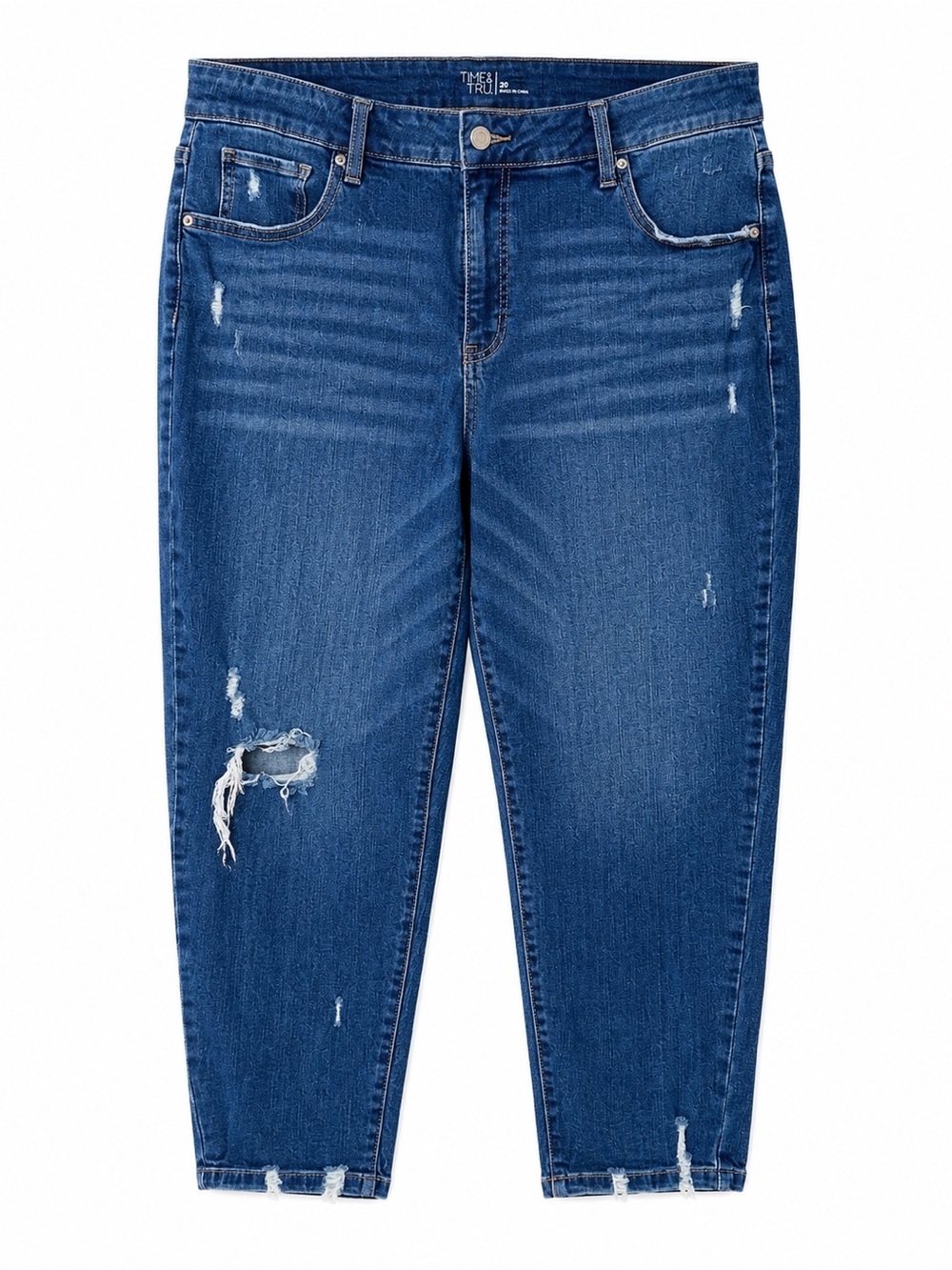Ankle Crop Jeans- plus size